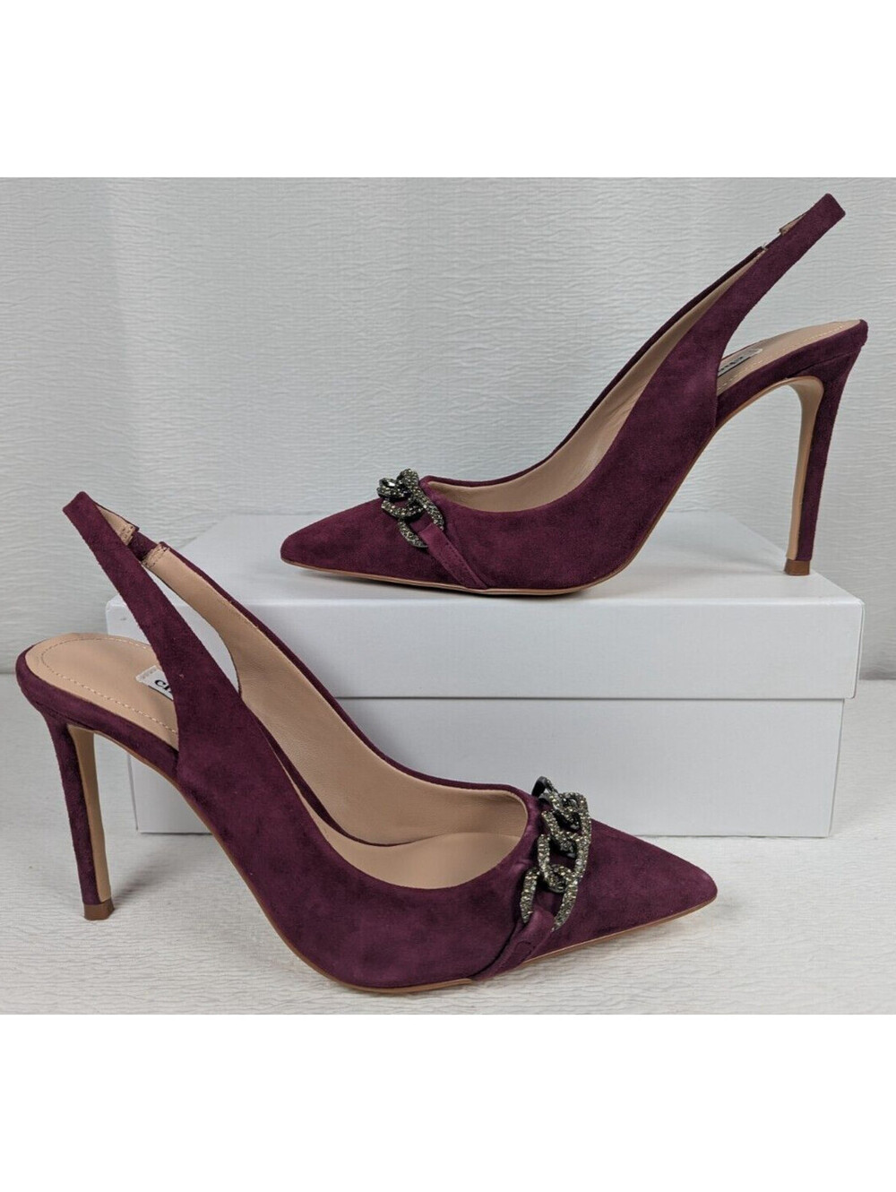 Charles David - Women's - Mahogany Suede Slingback Heels / Shoes - Size 9 M - Picture 2 of 16